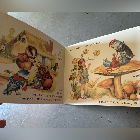 Vintage Alice in Wonderland Father Tucks’s miniature book Shackman & Co like new - Picture 3 of 6